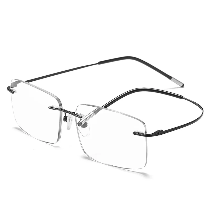 Rahmenlose Anti-blau Progressive Multifokale Lesebrille Frauen Smart Zoom Ältere Brillen Männer Protable Presbyopie Brille