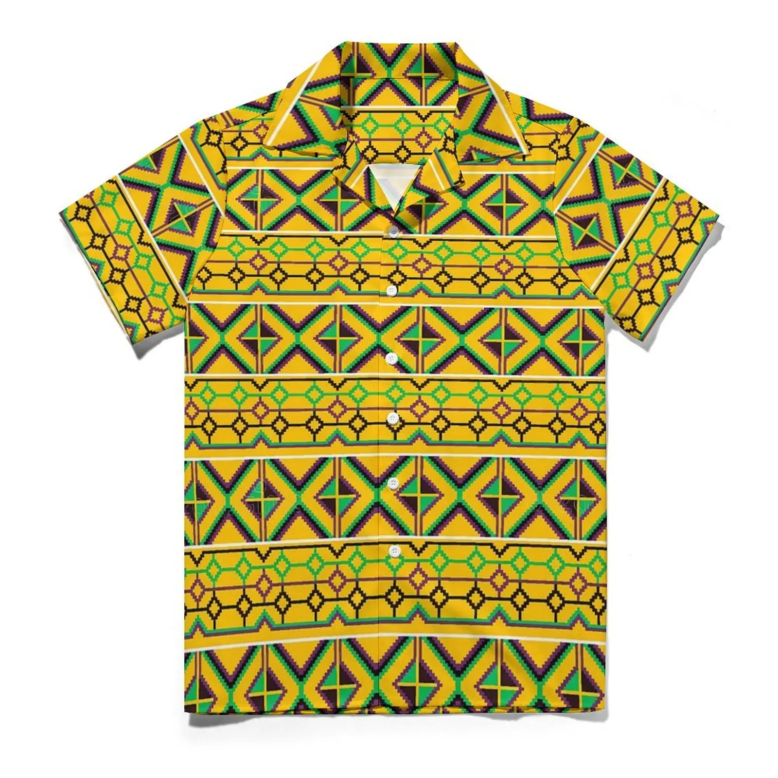 

Гавайская пляжная рубашка, блузки с Африканским этническим принтом, Элегантные повседневные рубашки Kente, Гана, Мужская дышащая одежда с коротким рукавом