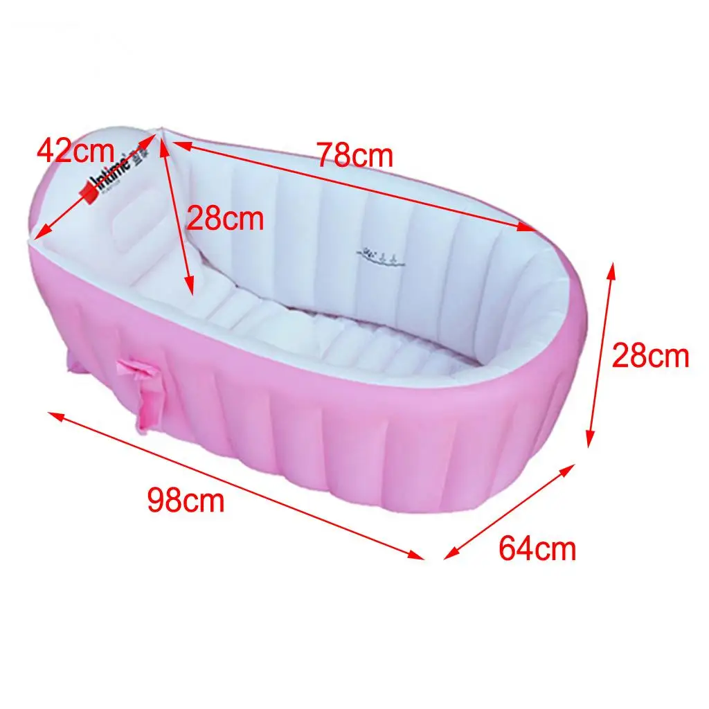 Inflatable Baby Bathtub, Portable Child Toddler Toddler Thick Soft