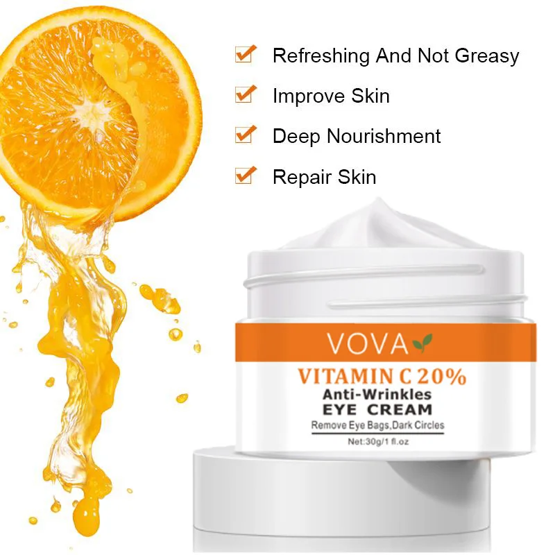 

Vitamin C Eye Cream Remove Dark Circles Moisturizing Repair Nourishing Eye Skin Anti Aging Anti Wrinkle Firming Care Cosmetics