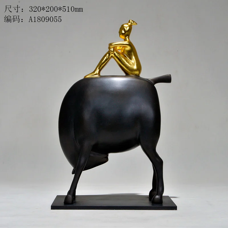 

Modern abstract art sculptures of humans, horses, animals, decorations, hotel accessories, villa entrance decorations