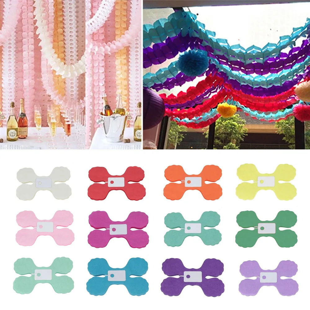 1 Stück 3 Meter Papiergirlande, Ziehblumen für Party, Ziehblumen-Banner, Girlande für Kinderparty, Veranstaltungsort, Hochzeit, Hängedekoration – Detail 16