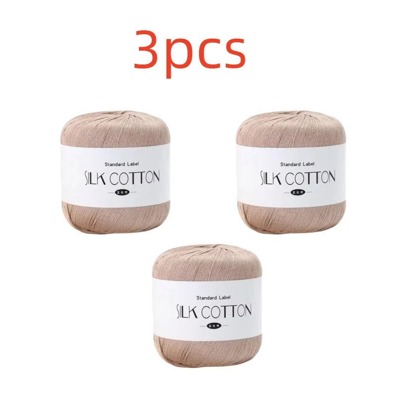 Silk Lace Cotton Milk Crochet Yarn - Soft & Warm Hand-Knitting Thread