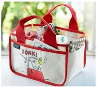 Snoopy Canvas Multifunction Handbag Boys and Girls Cartoon Cute Tote Bag Desktop Organizer storage Bag shopping bag 6