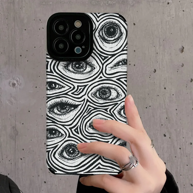 Custodia Per Telefono Vintage Art Eye Per Iphone 11 Pro Max 12 Pro Max 13 Pro Max 14 Pro Max 15 Pro Max X Xr Xs 7 8 Plus Custodia Antiurto