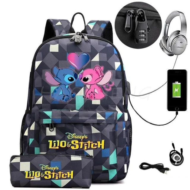 School Backpack Lilo Stitch Girl  Disney Lilo Stitch Backpack - Backpack  Girls Boys - Aliexpress