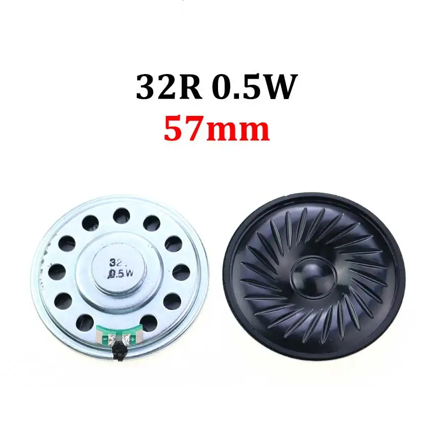 1pcs 8 32 Ohms 0.5W Ultra-thin Audio Speaker Diameter 20/23/26/28/30/32/36/40/45/50mm