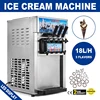 Electric ice cream machine with three flavors soft ice cream machine professional commercial desktop sundae ice cream roll 220V 1