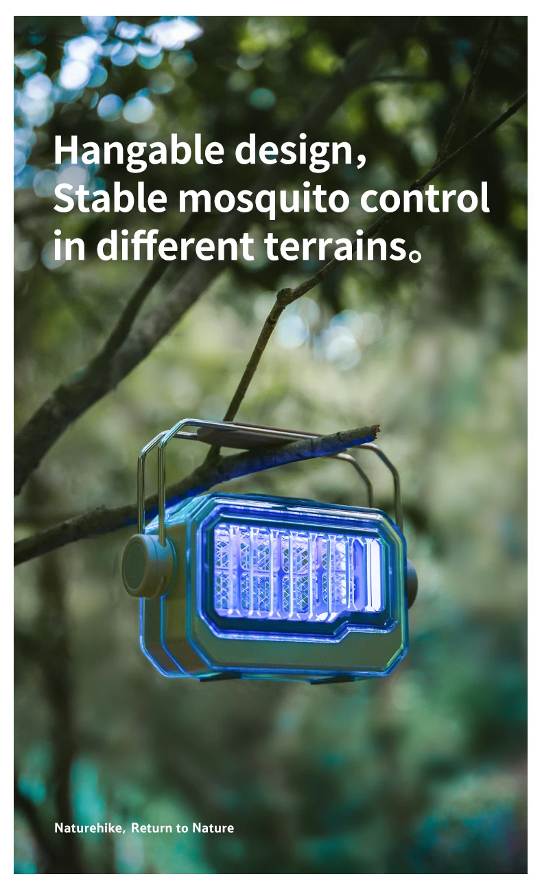 Naturehike Mückenkiller-Lampe USB-Aufladbare Elektrische Fliegenfalle Insektenvernichter Abwehrmittel Outdoor Anti-Mücken-Licht – Detail 9