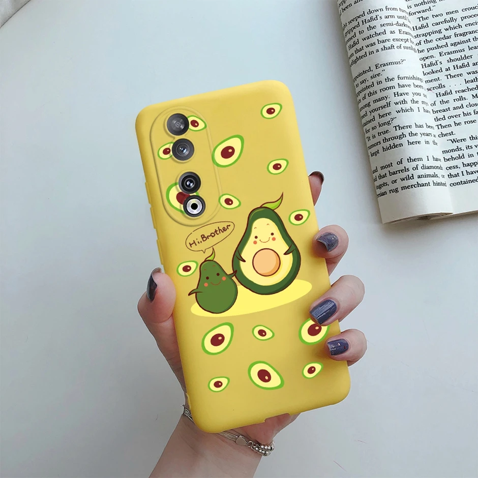 Colorful Cartoon Flower Silicone TPU Phone Case Cover for For Honor 90