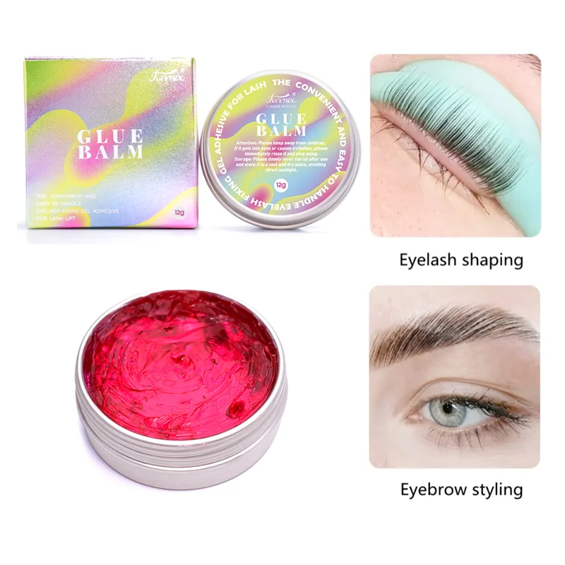 

12g Eyelash Fixing Adhesive Lash Lift Glue Solid Gel Non-irritating Fragrant Eyebrow Solid Glue Lifting Lashes Balm Makeup Tools