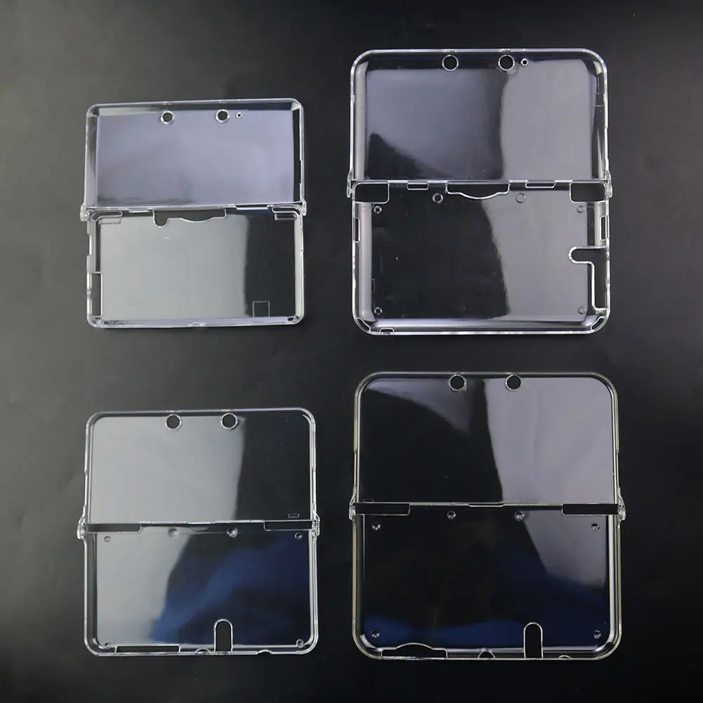 JCD 대량 플라스틱 투명 크리스탈 보호 하드 쉘 스킨 케이스 커버 3DS 새로운 3DS XL LL NDSL NDSI XL LL 콘솔