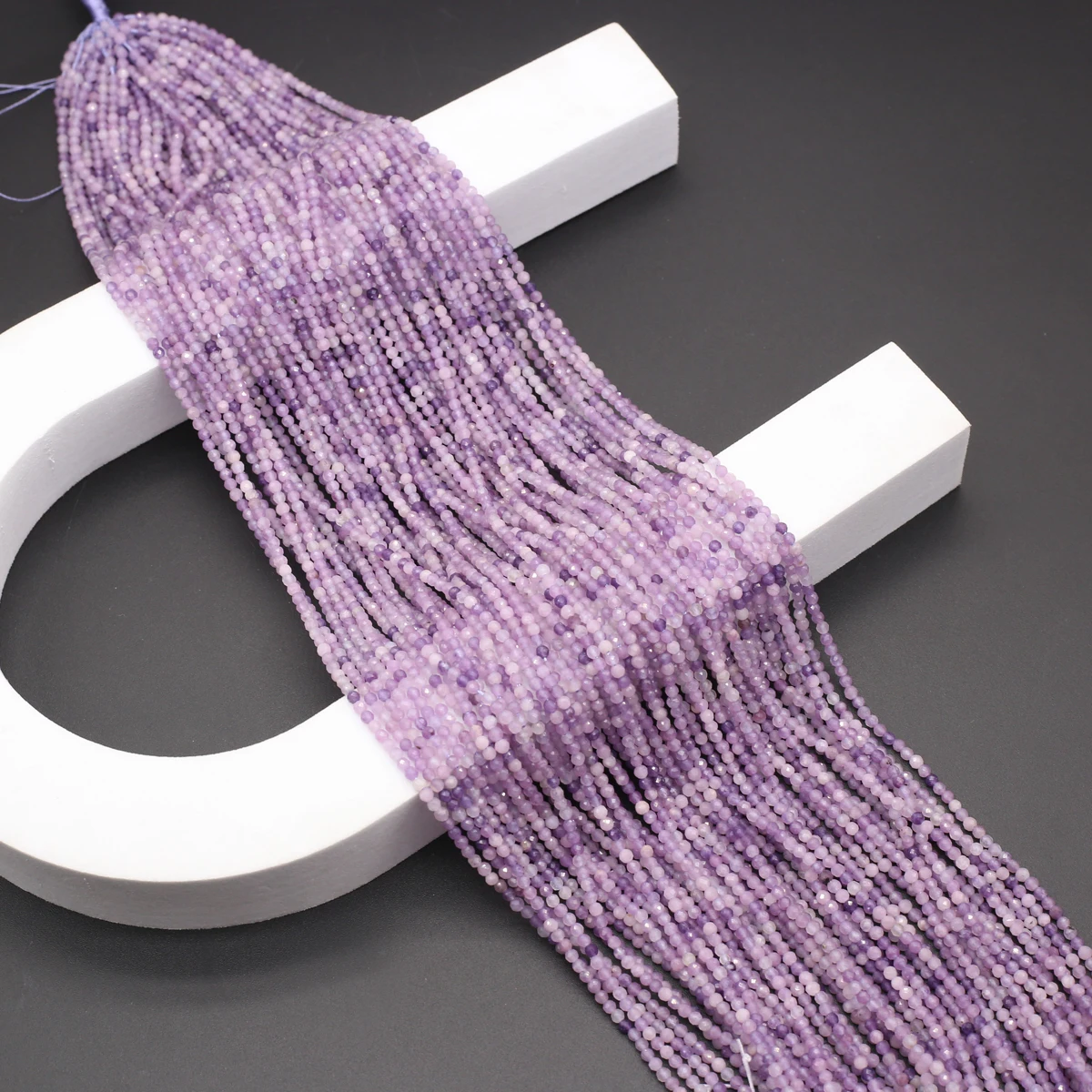 5 Strings Wholesale Natural Amethysts Reiki Loose Spacing Beaded Jewelry Making DIY Necklaces Bracelet Earrings Accessories