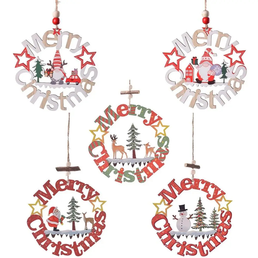 

Креативные деревянные поделки ручной работы с вырезами, елочные украшения для дома, рождественские украшения, подвесные кулоны