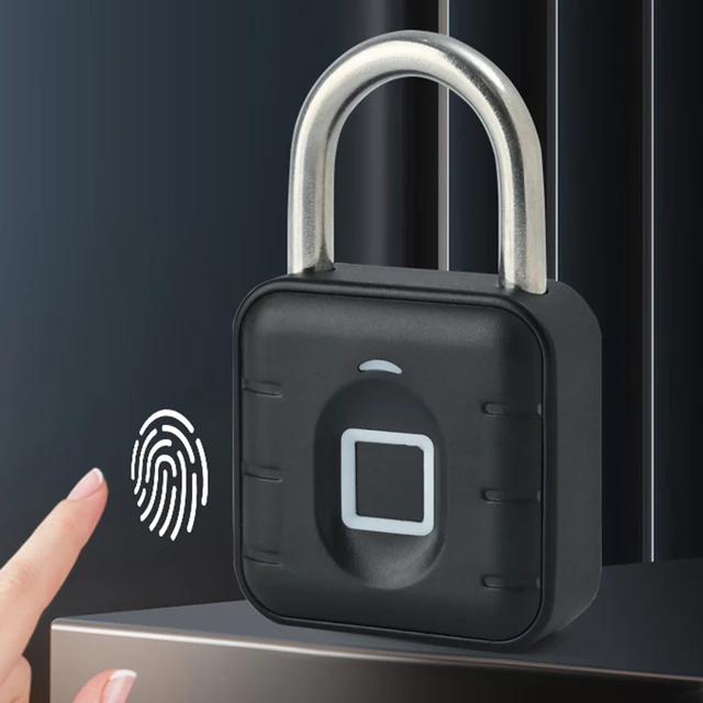 Fingerprint Lock Keyless with Tuya APP Fingerprint Padlock Waterproof Battery-powered for Cabinet Backpack Offices Bicycles 3