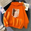 Fashion Women Hoodies Anime Attack on Titan Print Hip Hop Fleece Woman Casual Male Y2K Clothes Hoody Pullover Unisex Streetwear 4