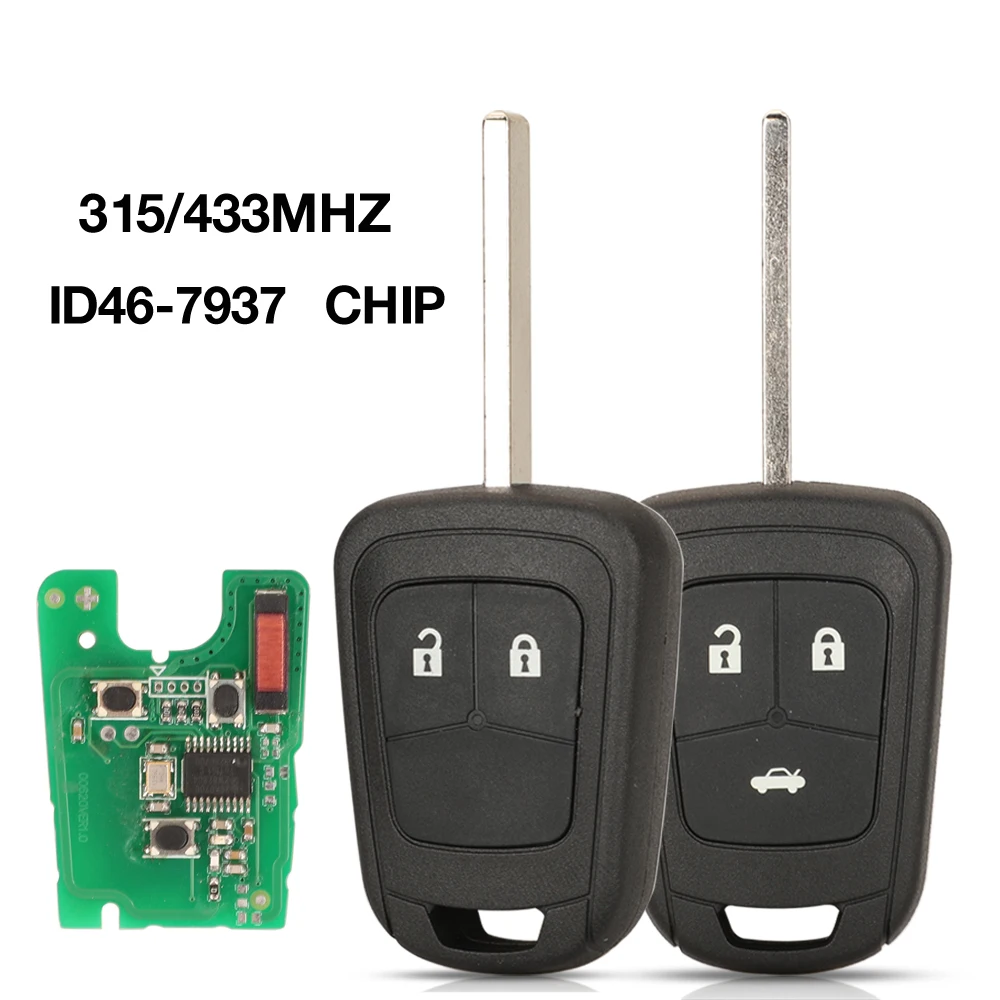 

Jingyuqin 315 МГц дистанционный Автомобильный ключ ID46 PCF7937 для Opel ASTRA J 4 IV INSIGNIA ZAFIRA C MOKKA Vauxhall CHEVROLET AVEO CRUZE