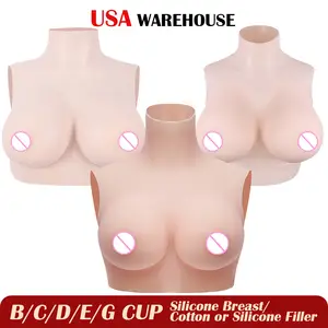 Fake Boobs Massive J-cup Foam Latex Breast Torso With Foam Filling