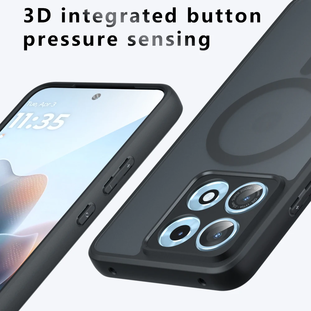 Magsafe Shockproof Hard Matte Magnetic Wireless Charging Phone Case