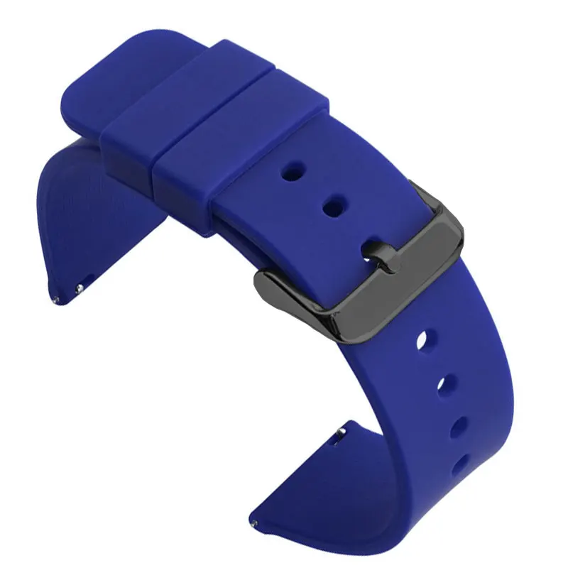 Universal Silicone Rubber Watch Band - Soft, Light, and Versatile Strap