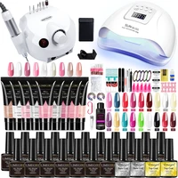 Nail Set for Nail Extensions Quick Building Poly UV Gel Set With 54W UV Lamp Acrylic Extension Gel Nail Polish Electric Nail Kit 1