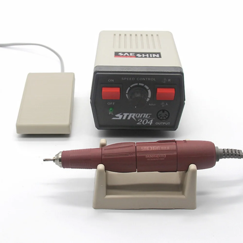 Electric Nail Drill Dental Lab Equipment 45K 102LN Jewelry Polish Handle Milling Cutter Manicure Machine Grinding Nail File Bits 2