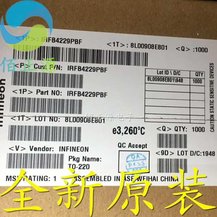 

10 шт. Оригинальный Новый IRFB4229 IRFB4229PBF MOS трубка с полевым эффектом in-line TO220 46A/250V