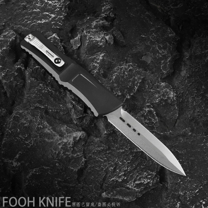The GEN 3 COMBAT TROODON KNIFE MICRO TECH Military Tactical Pocket Knife M390 Blade CNC T6 EDC Self Defense Pocketknife 5