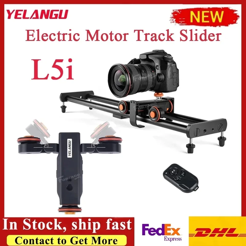Camera Video AutoDolly Motorized Slider Rail Systems Support Time-lapse Shooting APP Operation for DSLR Camera Phone YELANGU L5i