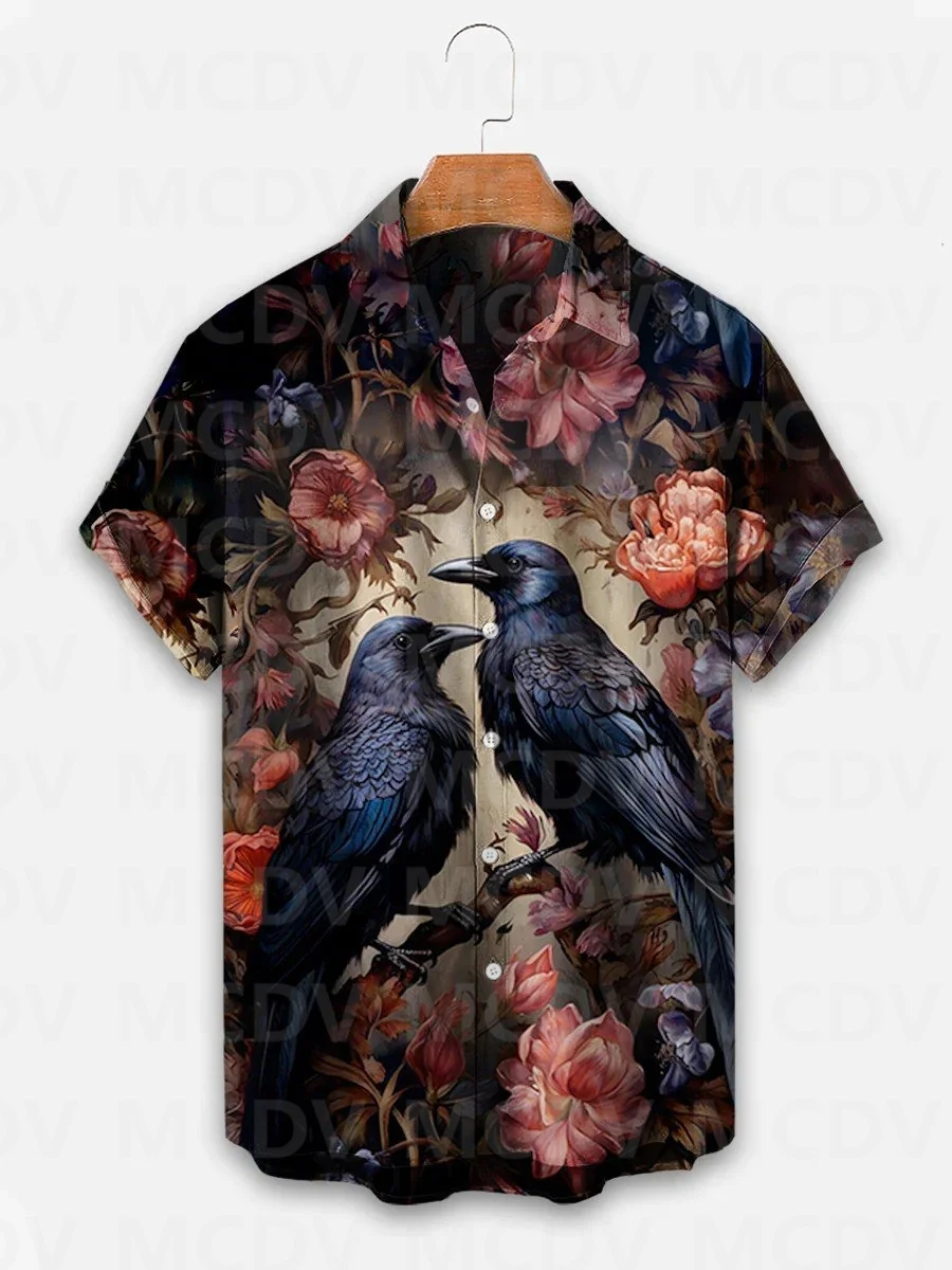 

Halloween Men 3D Print Casual Shirt Hawaiian Men's Plus Size Classic Style Patchwork Shirt For Women's Short-Sleeved Streetwear