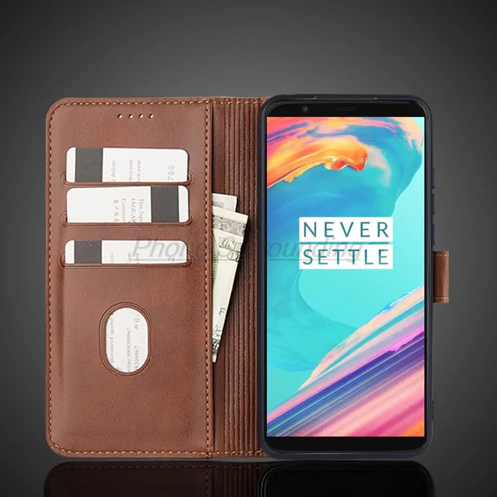 Oneplus 5T 케이스 지갑 플립 커버 가죽 케이스 Oneplus 5T 1 + 5T Pu 가죽 전화 가방, 보호 홀스터 Fundas Coque