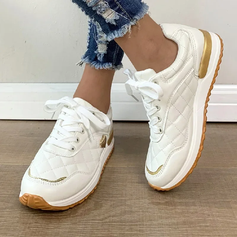 New Fashion Heart-Shaped Sneakers Women PU Leather Platform Shoes Walking Running Shoes Woman Casual Outdoor Vulcanized Sneakers