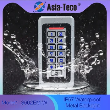 Backlight RFID Metal Keypad Door Access Control System Wiegand 26/34 IP68 Waterproof Proximity Card Standalone With 2000 Users 1