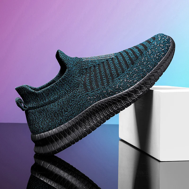 Men Sports Shoes Big Size Summer Mesh Breathable Jogging Shoes Male