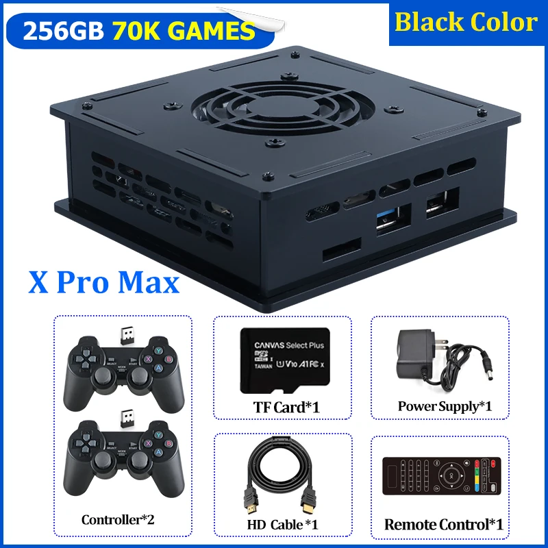 SuperConsoleX Max Plus 256GB Black テレビゲーム