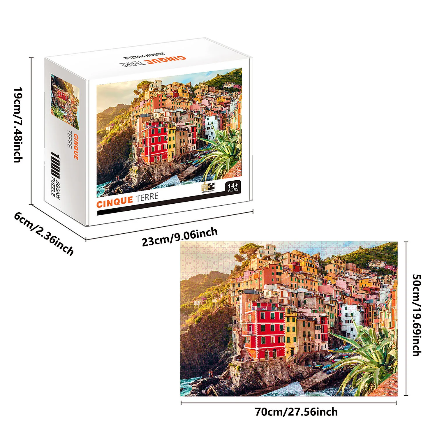 1000 Pieces Cinque Terre Jigsaw Puzzles For Adults Kids jigsaw puzzles,educational puzzles