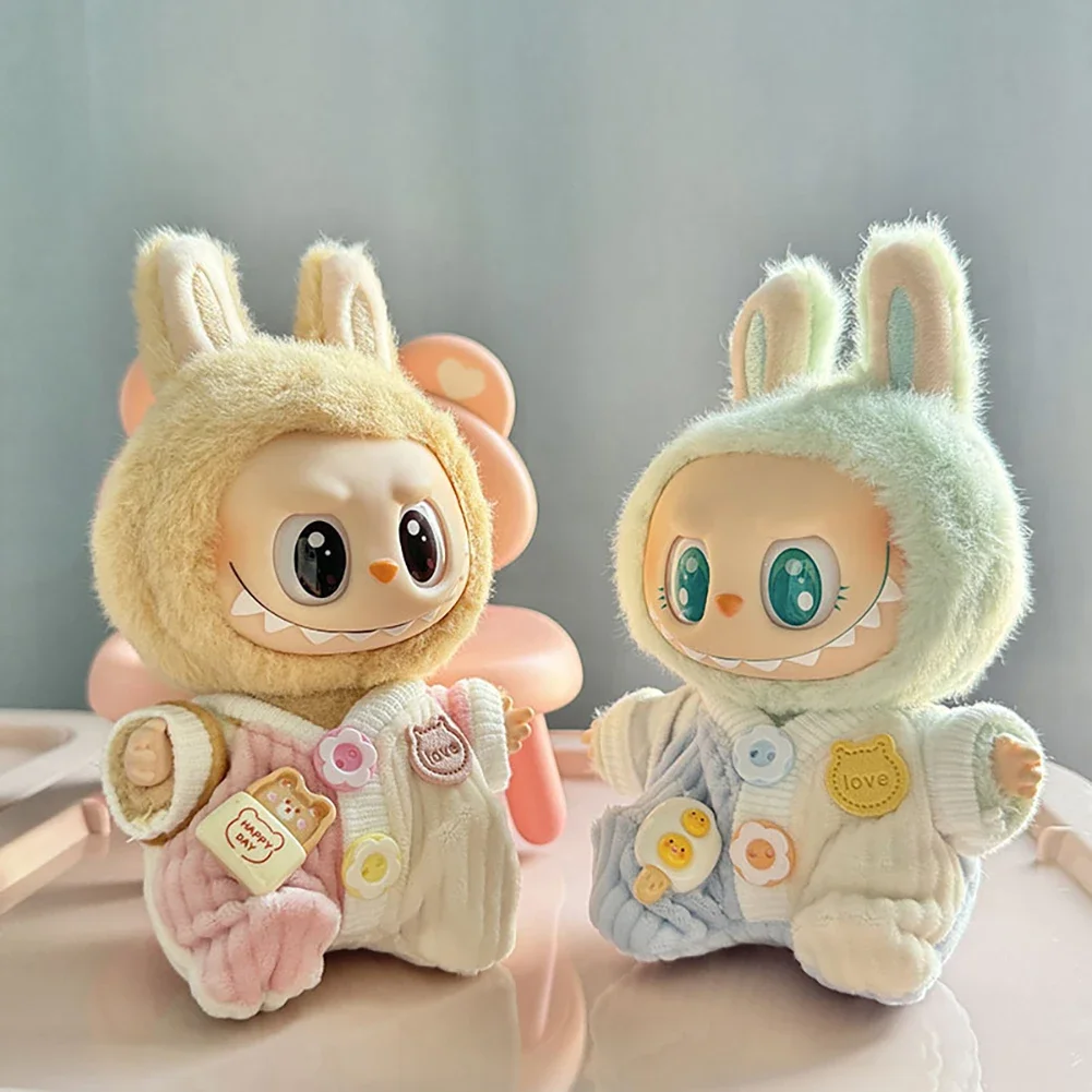 PRAOFRT Vestiti per bambole da 17 cm, vestiti per labubu per Labubu Vestiti per bambola, adatti per Pupazzo Labubu da 17 cm, Accessori per bambole labubu, Bambola non inclusa(F