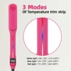 Infrared Hair Flat Iron 450°F Professional Hair Straightener Curler Ceramic Fast Heating Plate 230℃ Salon Hair Iron Dual Voltage 3