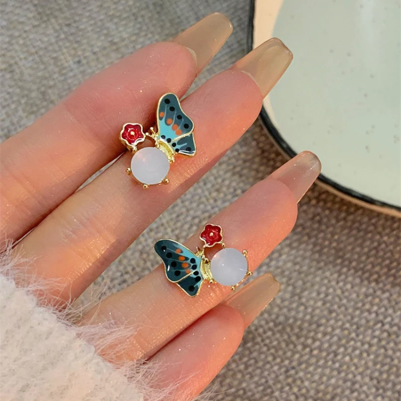 Enamel Butterfly Earrings No Hole Ear Clips Oil Painting Art Clip Earring  Without Piercing Minimalist Earrings Jewelry CEtA159 - AliExpress