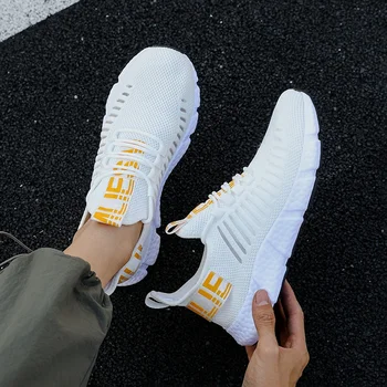 أحذية الجري الرجالية أحذية رياضية صيفية شبكية قابلة للتنفس خفيفة الوزن كاجوال أحذية تنس فاخرة للرجال أحذية مشي كاجوال للخروج 4