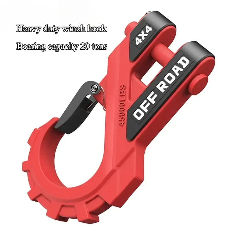 Car Winch Hook Winch Hook Heavy Duty Max 20 Ton Forged Steel 3/8