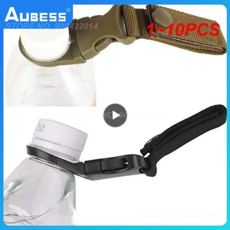 

1~10PCS clasp molle attach Buckle Holder tool webbing backpack Hanger Hook Carabiner Water Bottle clip hang camp hike outdoor
