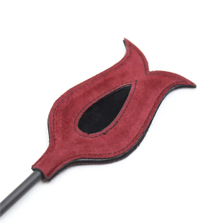 Horse whip red leather equestrian whip
