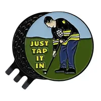 Golf Marker Ball Position Golf Hat Clip Funny Magnetic Metal Golf Clips Golf Gift Accessories Supplies Drop Shipping 1