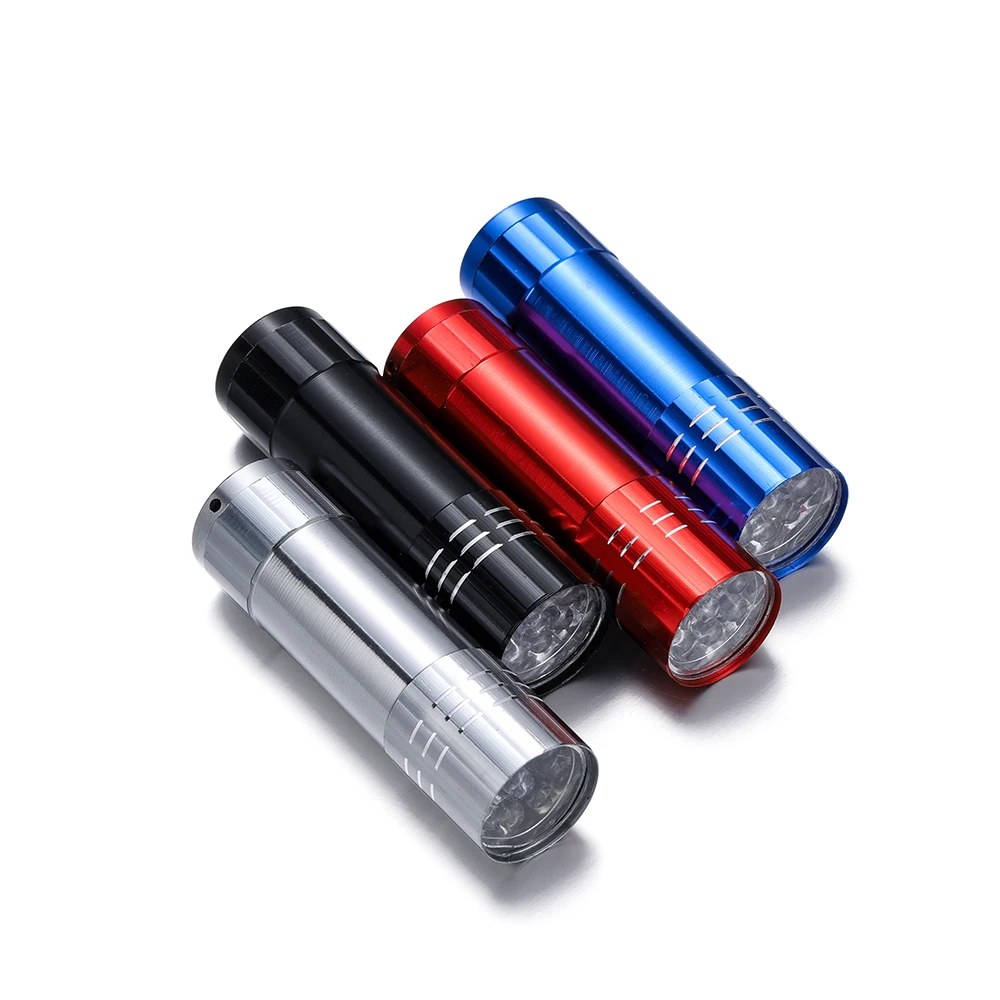 9W 395NM Flashlight UV Resin Curing Lamp Light LED For DIY Epoxy UV Resin Cure Adhesive Glue Jewelry Fluorescent Detection Tool