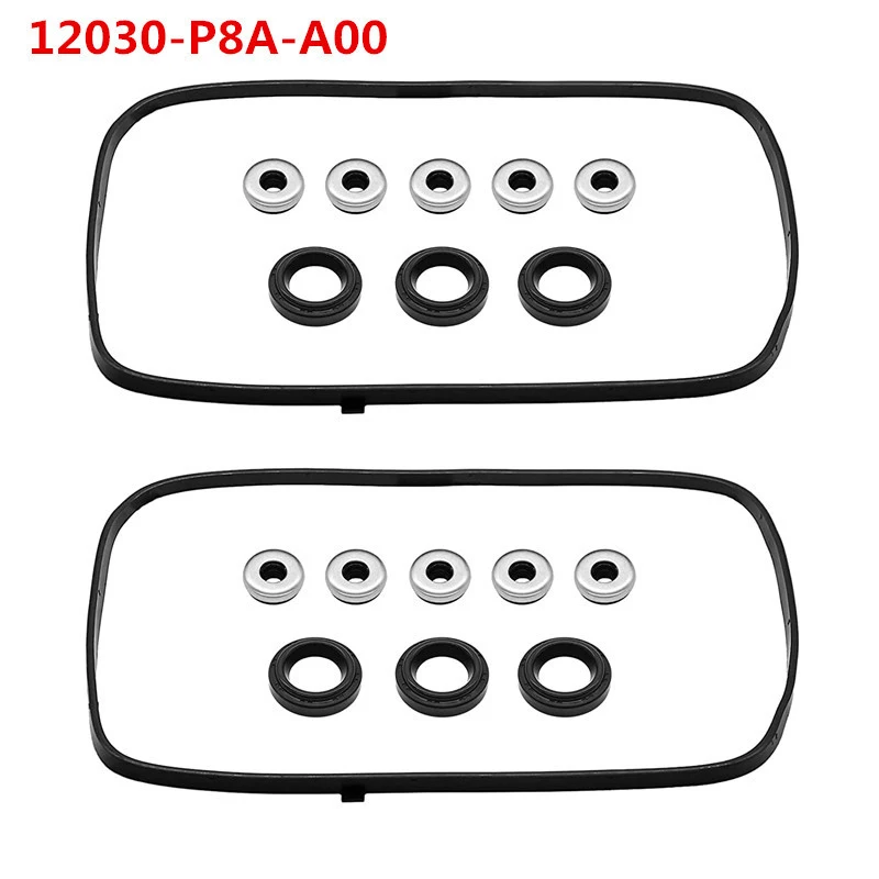 12030-P8A-A00 Engine Valve Cover Gasket Set for 1997-2004 Honda Acura Accord Odyssey Pilot CL TL MDX 3.0L 3.2L 3.5L V6