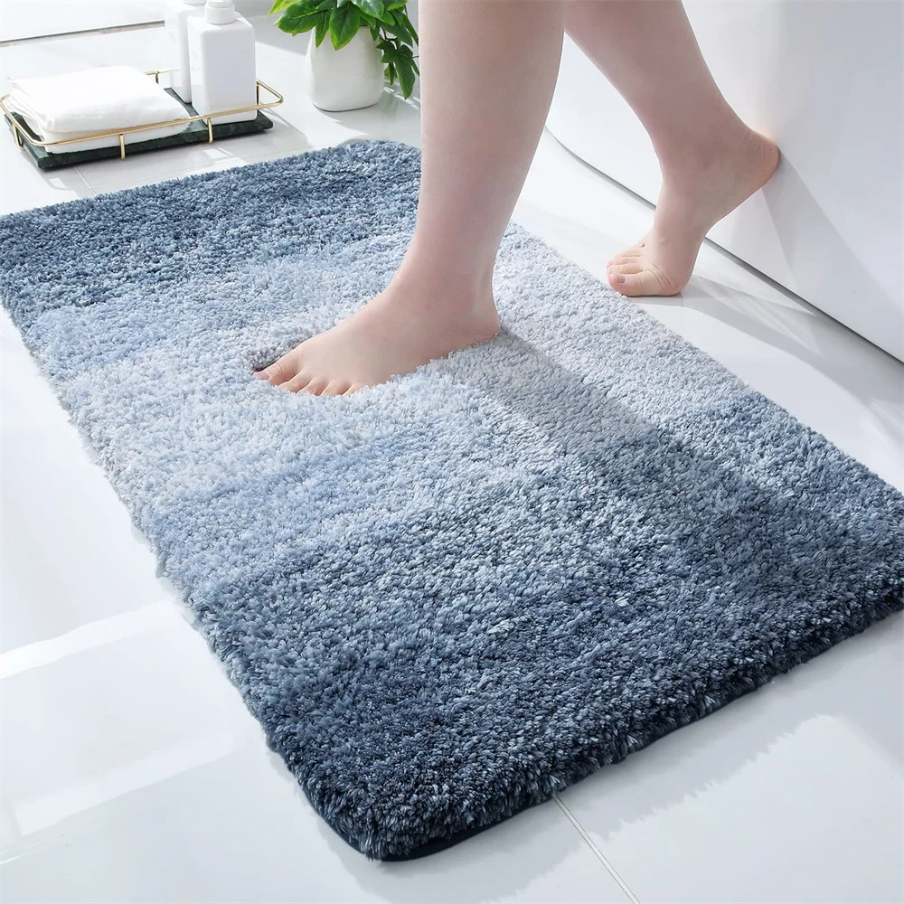 OLANLYLuxuryBathroomRugMatSoftandAbsorbentMicrofibreBathRugs
