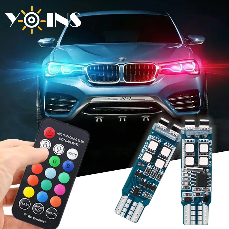 Fernbedienung Auto Innenraum RGB LED Auto Leselampe DC 12V T10