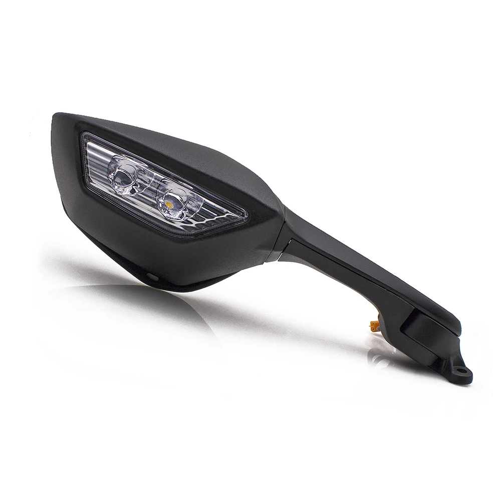 LED Turn Light Signals Rear View Rearview Mirrors Motorcycle Foldable Mirror for Yamaha YZF R6 YZFR6 15-2023 YZF R1 YZFR1 YZF-R1