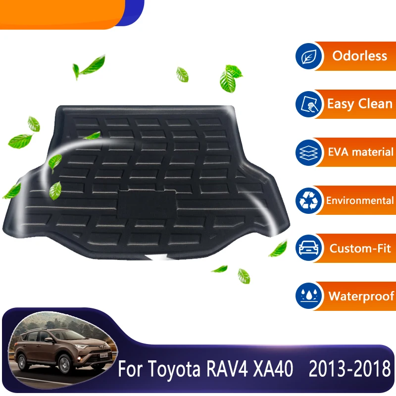 

Car Trunk Pads For Toyota RAV4 XA40 40 RAV 4 2013~2018 Car Eco-Friendly Storage Pad Trunk Mats Floor Accessories 3D EVA Material